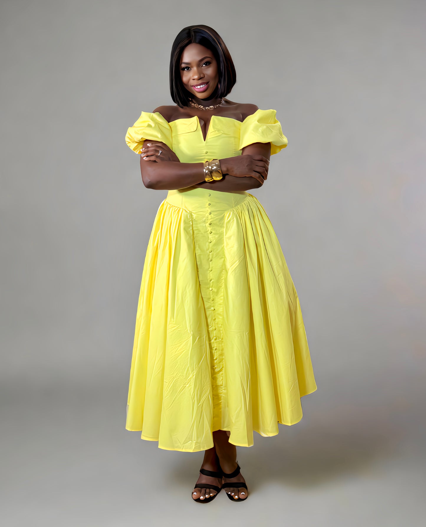 Zina Corset Midi Dress