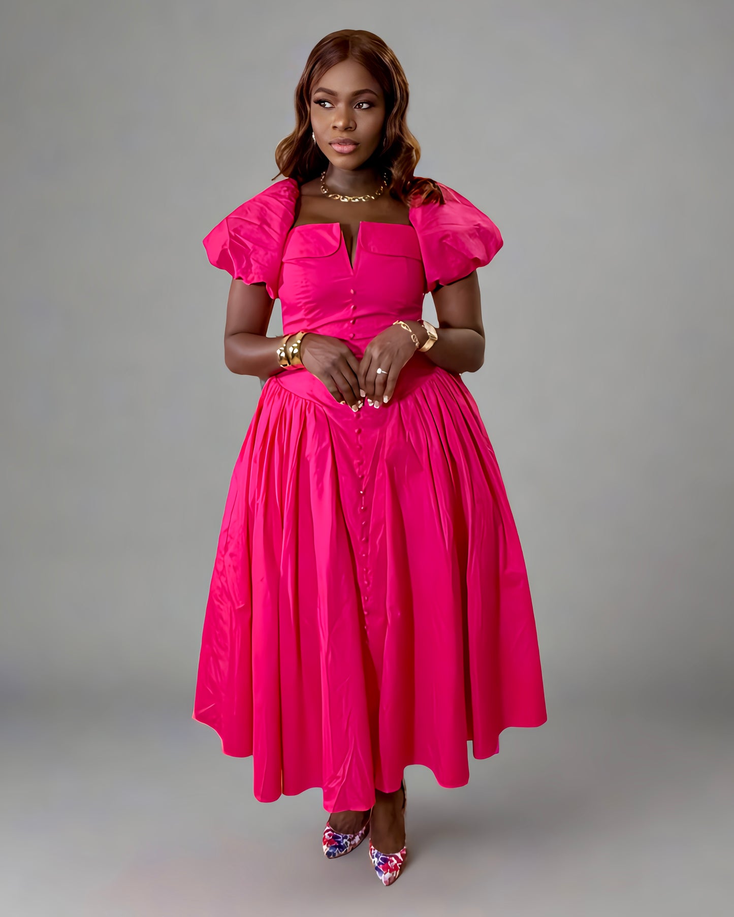 Zina Corset Midi Dress