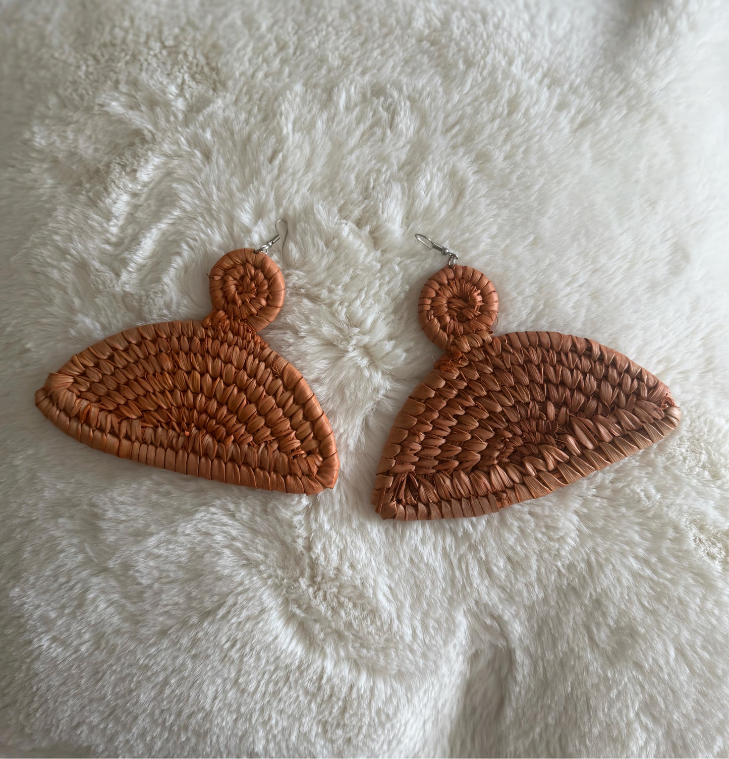Terracotta Fan Earrings
