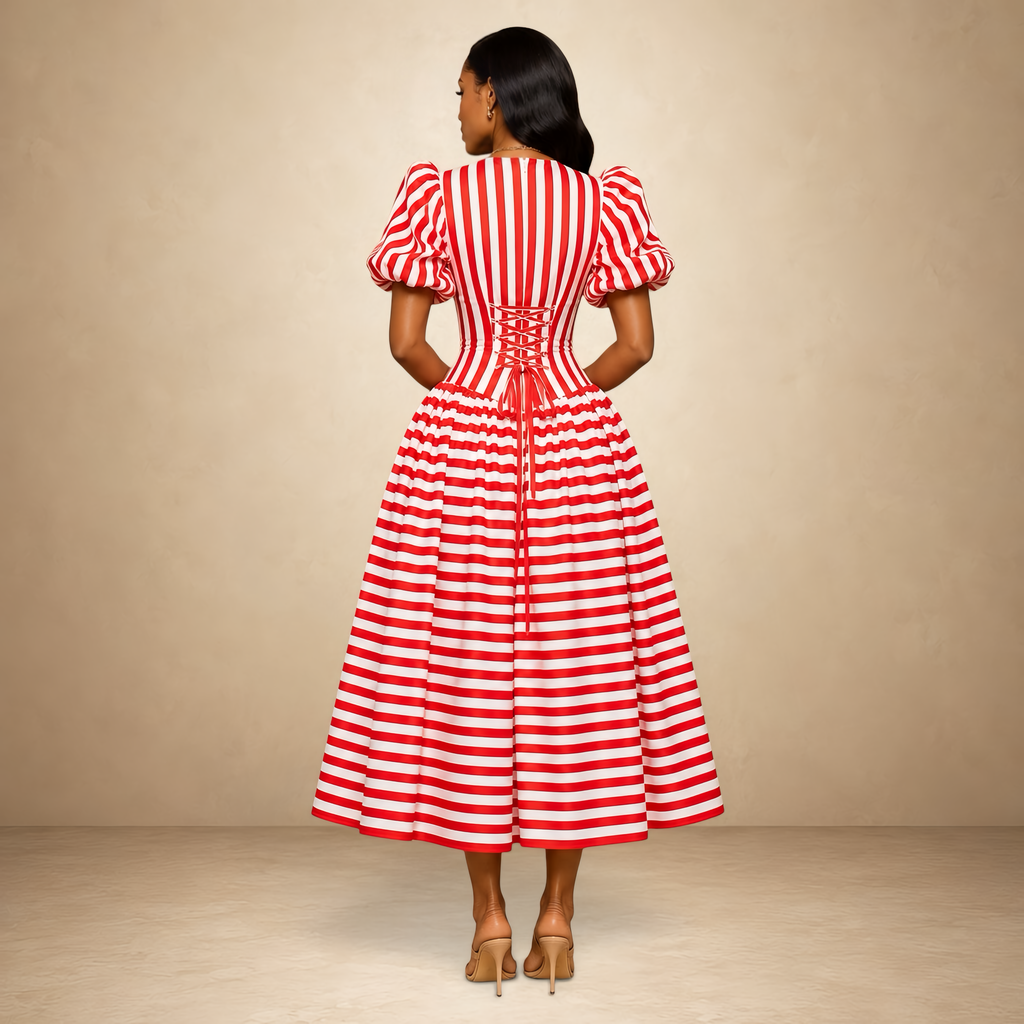 Mariselle Corset Midi Dress
