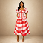 Mariselle Corset Midi Dress