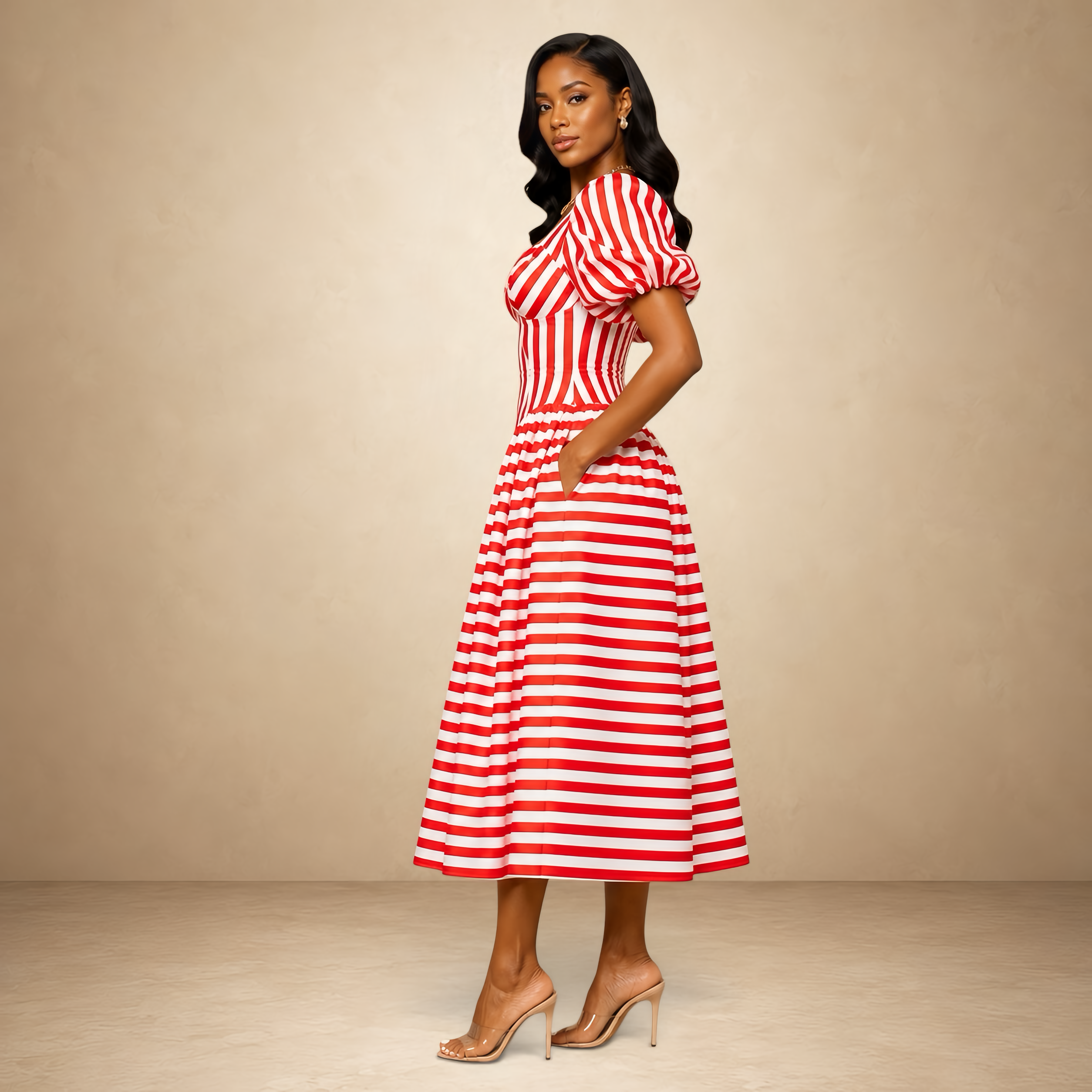 Mariselle Corset Midi Dress