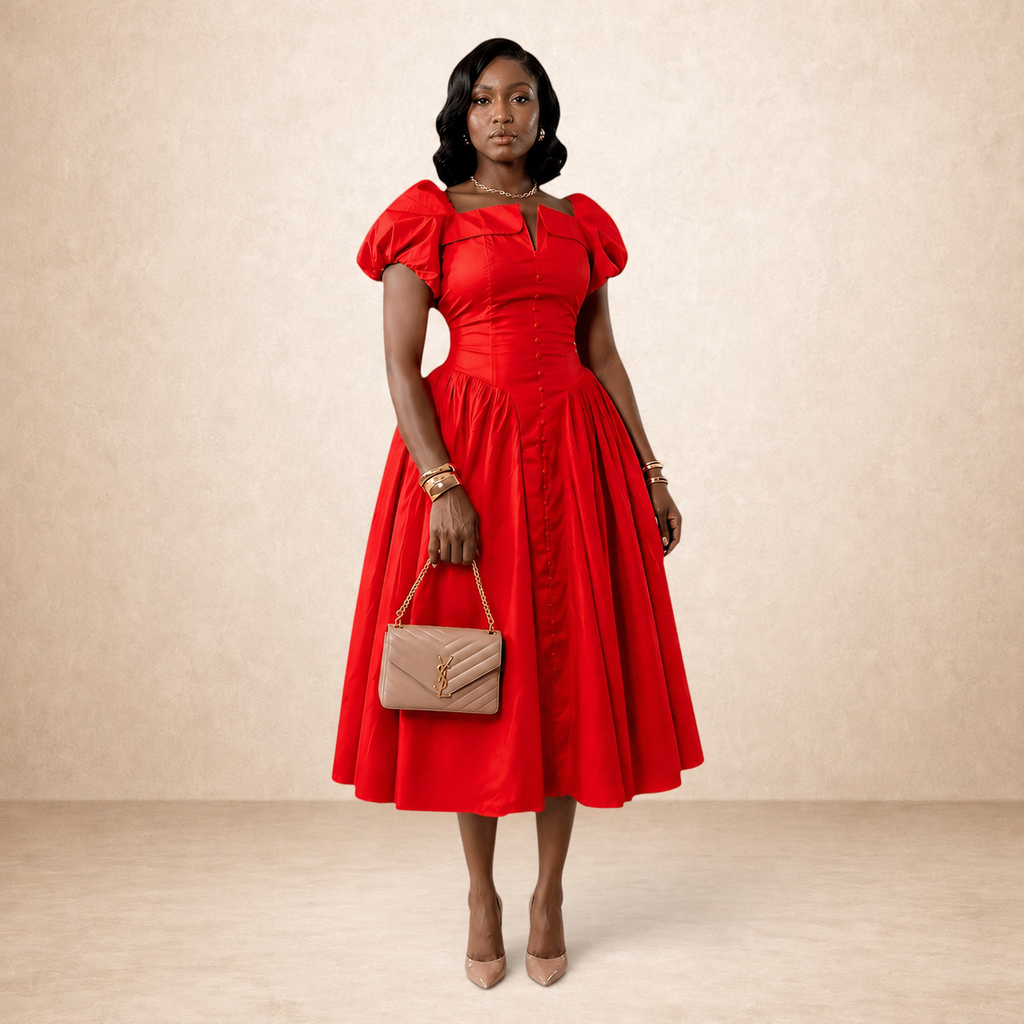 Zina Corset Midi Dress