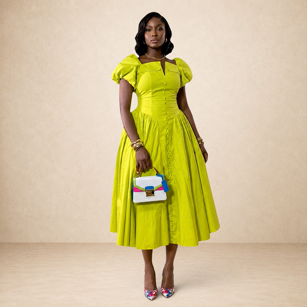 Zina Corset Midi Dress
