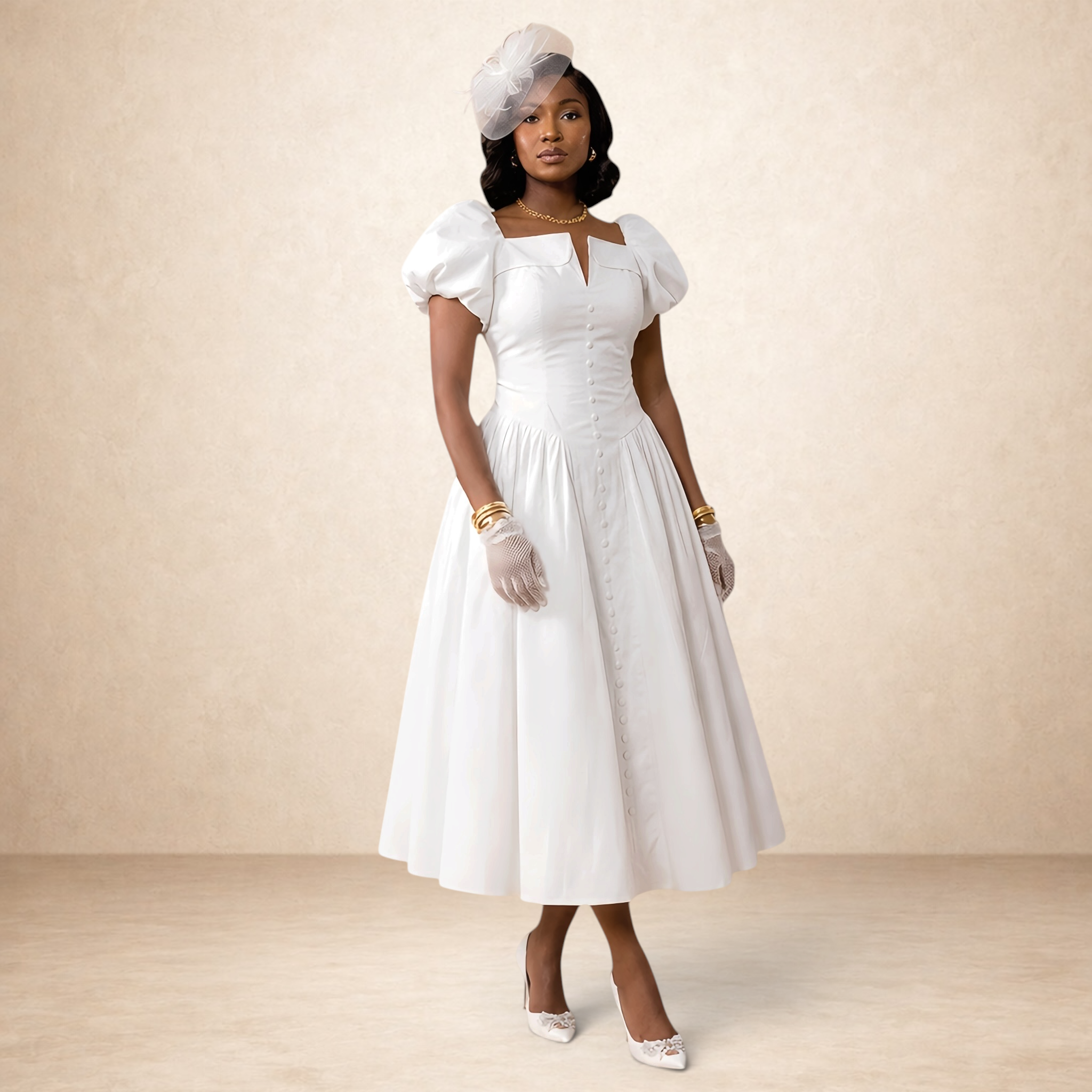 Zina Corset Midi Dress