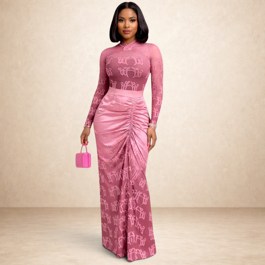 Muse Sculpt Ruched Skirt Set