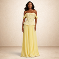 Silver Veil Luxe Pleated Skirt Set