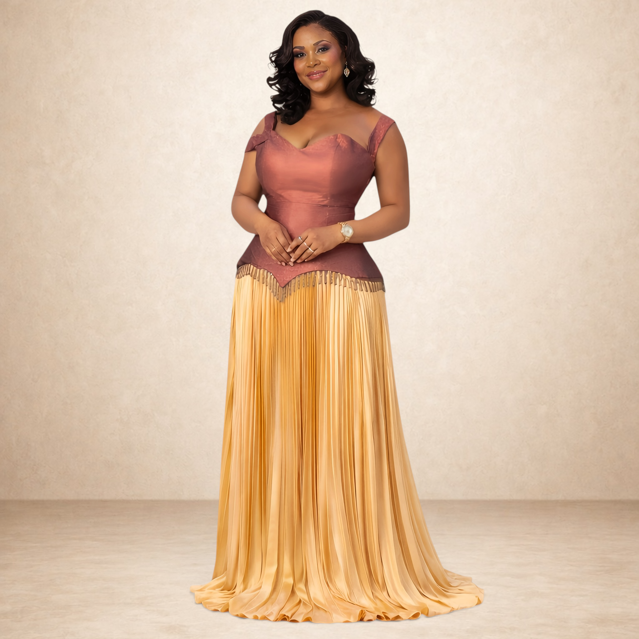 Golden Muse Corset Set