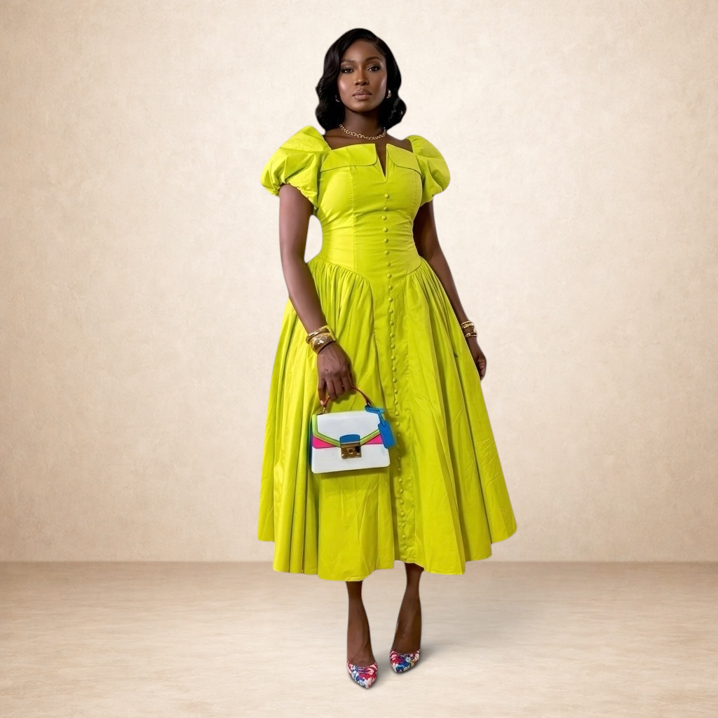 Zina Corset Midi Dress