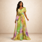 Verdelle Bloom Organza Evening Gown