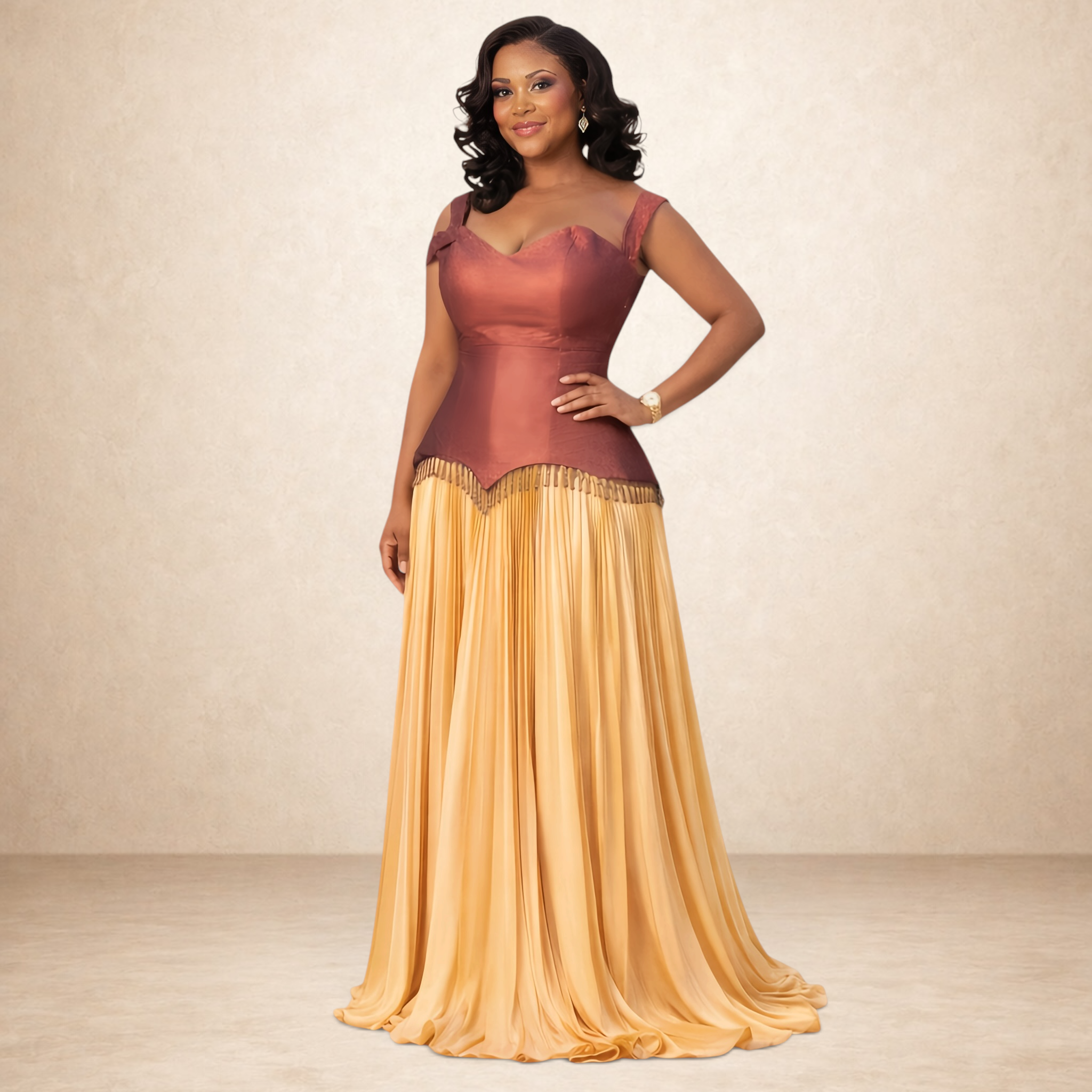 Golden Muse Corset Set