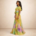 Verdelle Bloom Organza Evening Gown