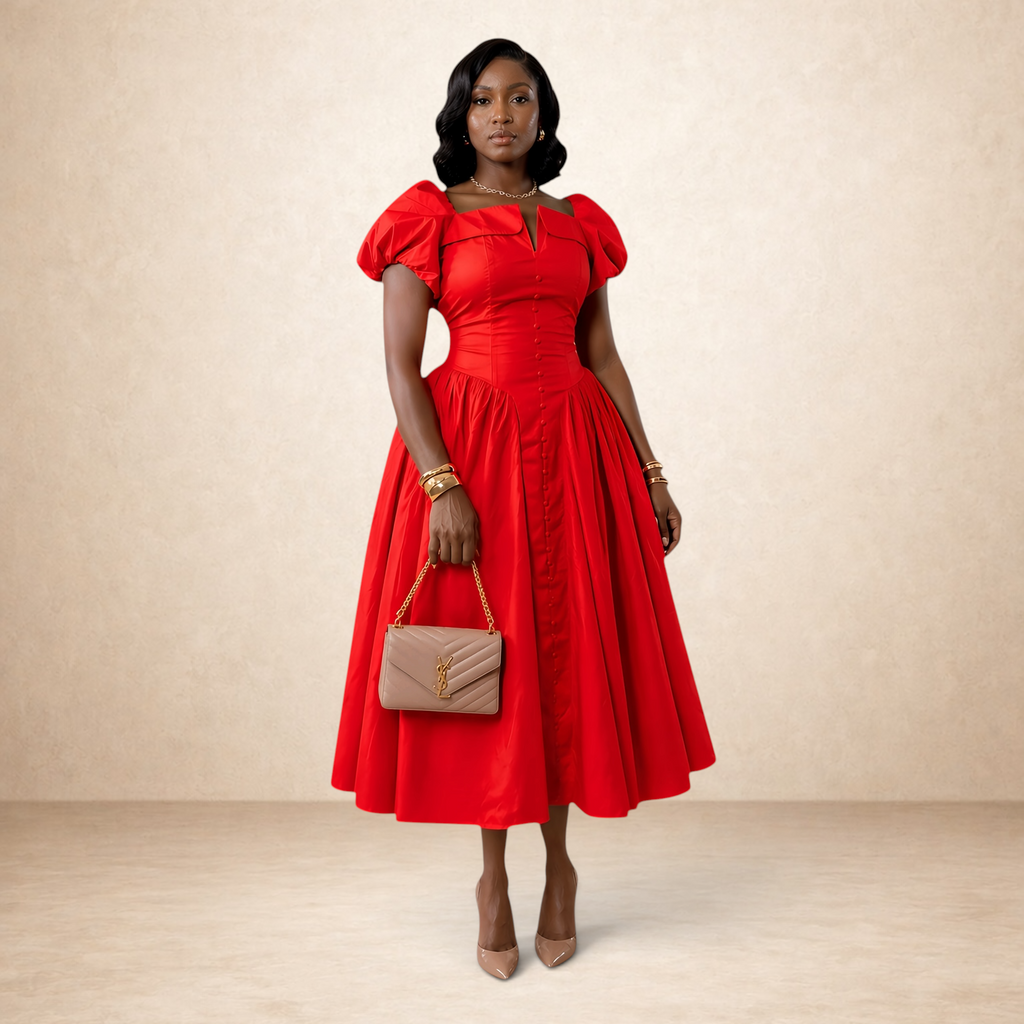 Zina Corset Midi Dress