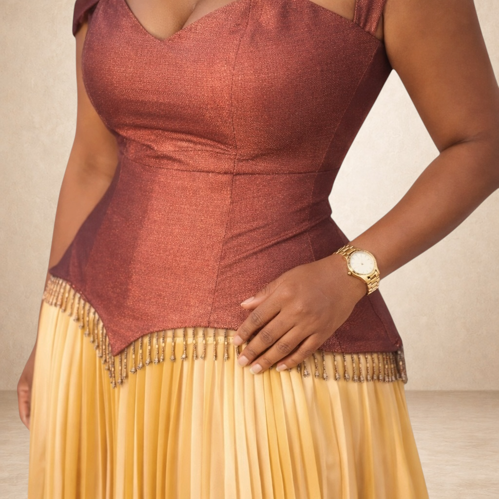 Golden Muse Corset Set