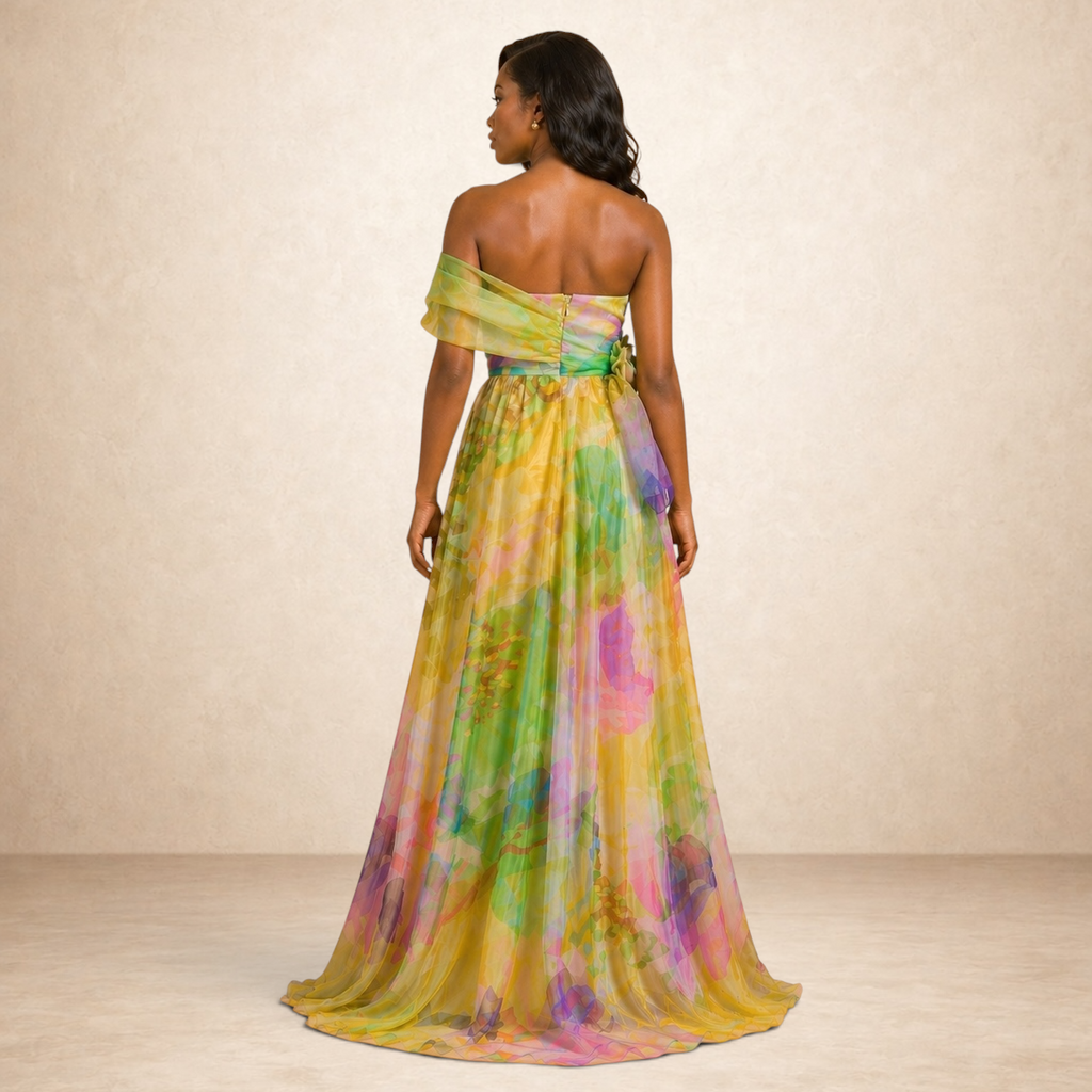 Verdelle Bloom Organza Evening Gown