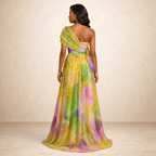 Verdelle Bloom Organza Evening Gown